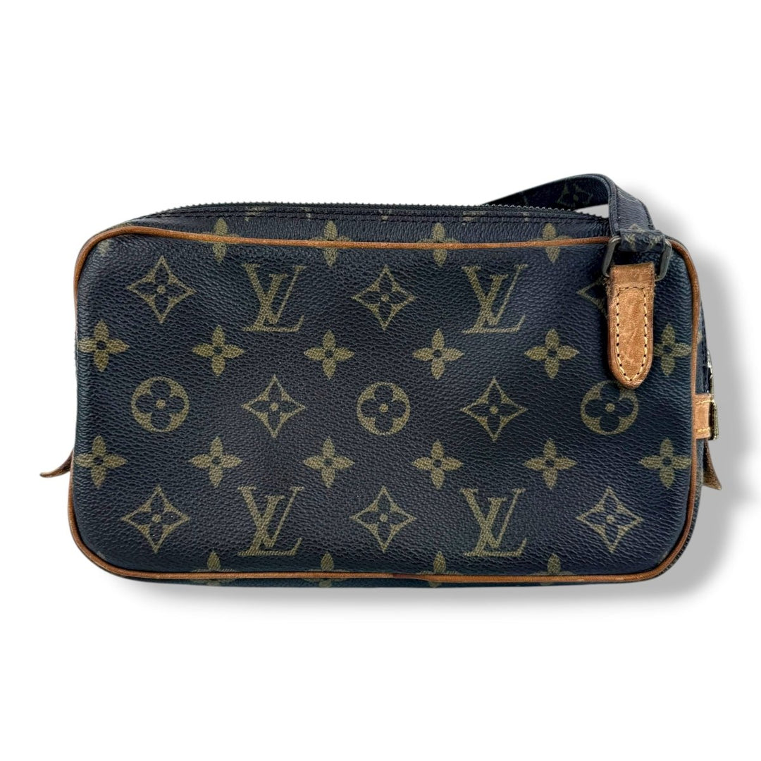 Louis Vuitton Vintage Marly Brown Monogram Messenger Handbag - Lux Central