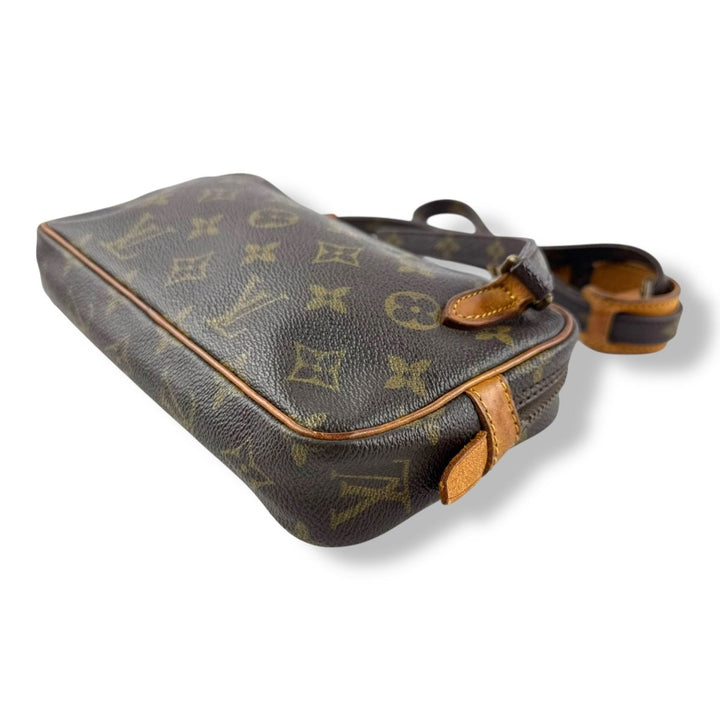 Louis Vuitton Vintage Marly Brown Monogram Messenger Handbag - Lux Central