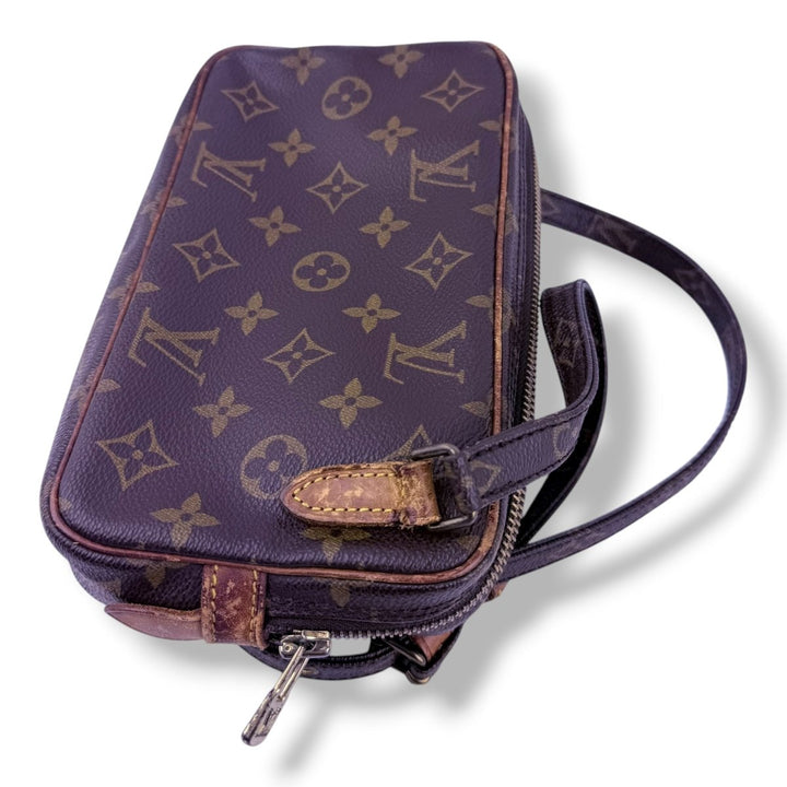 Louis Vuitton Vintage Marly Brown Monogram Messenger Handbag - Lux Central