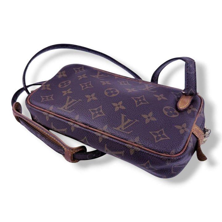 Louis Vuitton Vintage Marly Brown Monogram Messenger Handbag - Lux Central