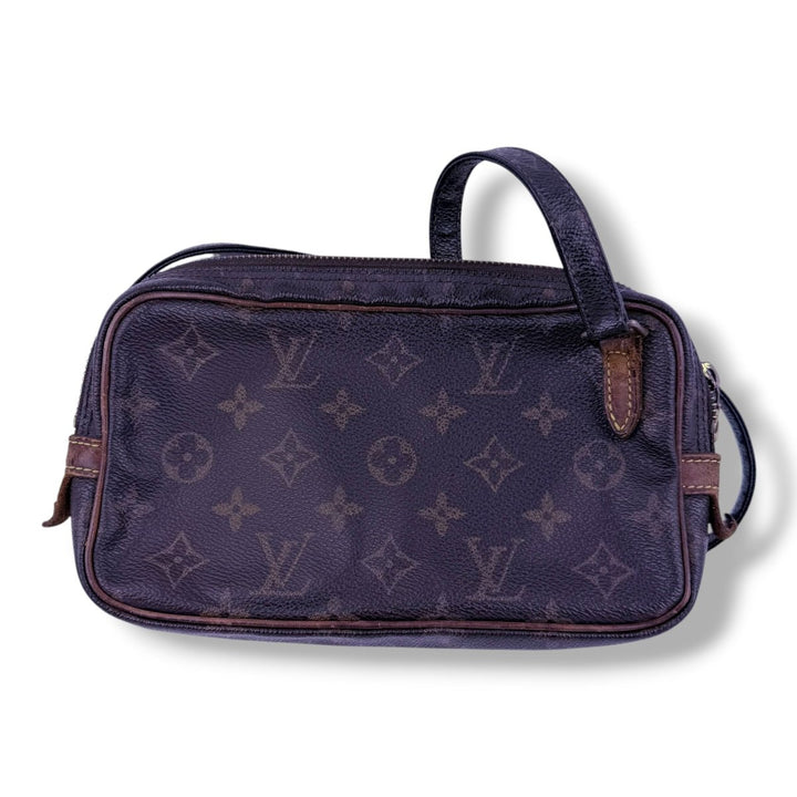 Louis Vuitton Vintage Marly Brown Monogram Messenger Handbag - Lux Central