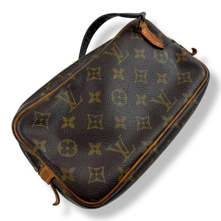 Louis Vuitton Vintage Marly Brown Monogram Messenger Handbag - Lux Central