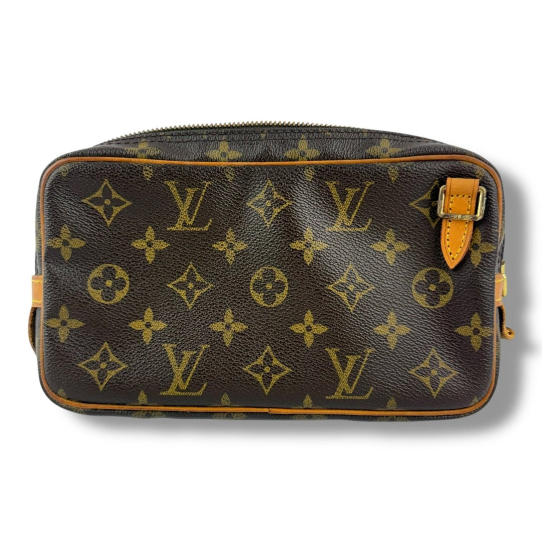 Louis Vuitton Vintage Marly Brown Monogram Pouch - Lux Central