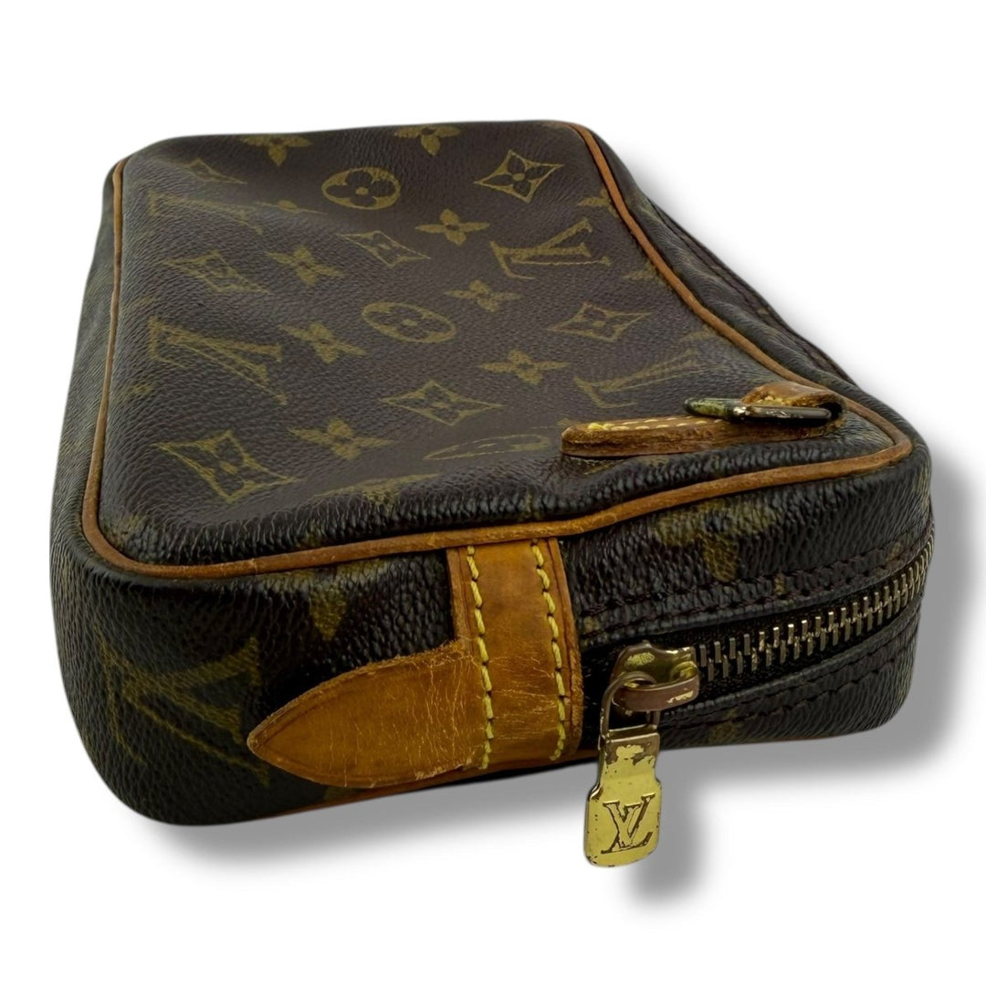 Louis Vuitton Vintage Marly Brown Monogram Pouch - Lux Central