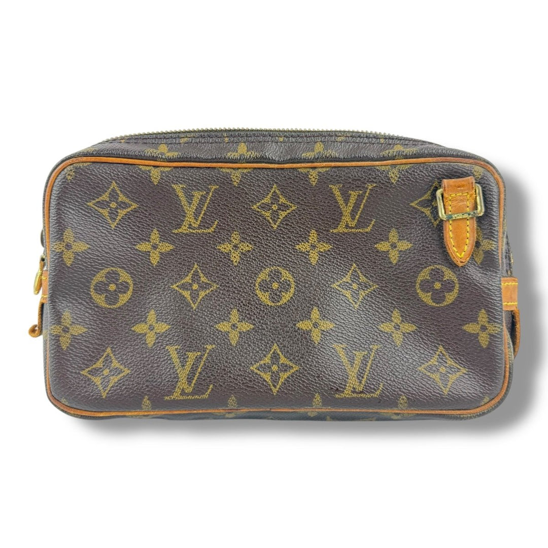 Louis Vuitton Vintage Marly Brown Monogram Pouch - Lux Central