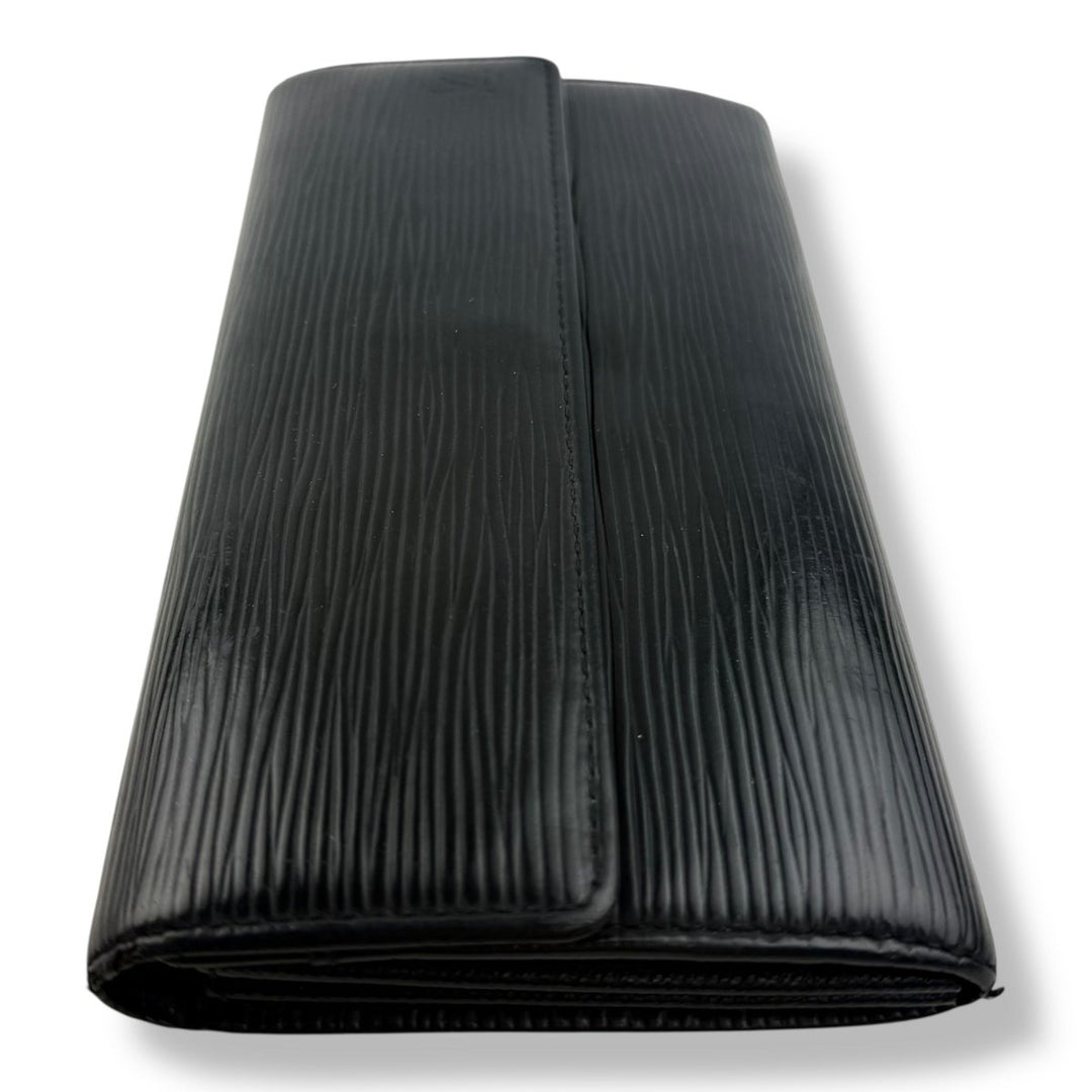 Louis Vuitton Vintage Sarah Black Epi Leather Femme Wallet - Lux Central