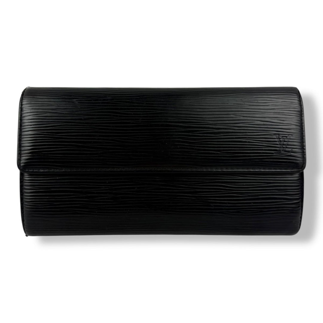 Louis Vuitton Vintage Sarah Black Epi Leather Femme Wallet - Lux Central