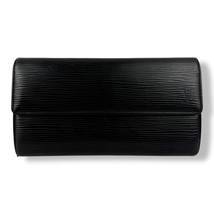 Louis Vuitton Vintage Sarah Black Epi Leather Femme Wallet - Lux Central