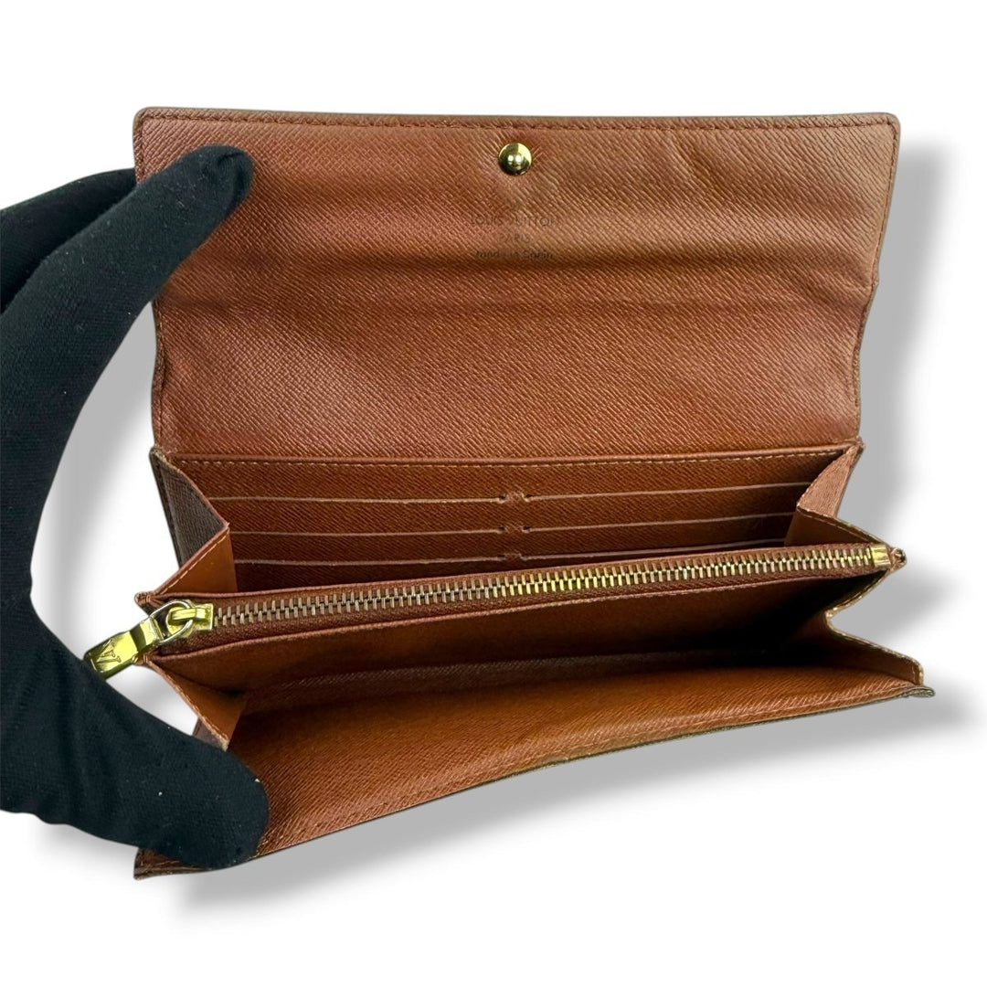 Louis Vuitton Vintage Sarah Brown Monogram Femme Wallet - Lux Central