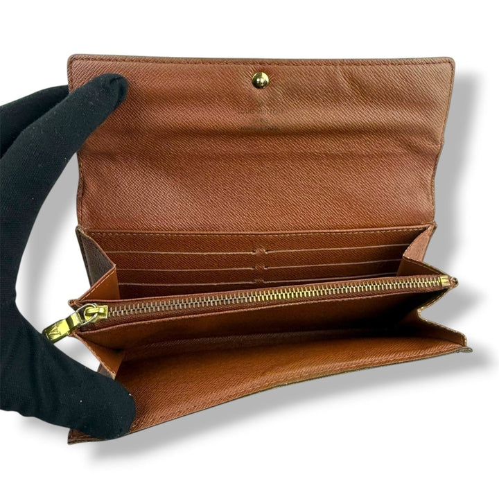 Louis Vuitton Vintage Sarah Brown Monogram Femme Wallet - Lux Central