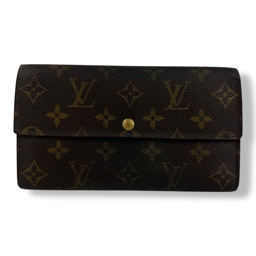 Louis Vuitton Vintage Sarah Brown Monogram Femme Wallet 7718 - Lux Central