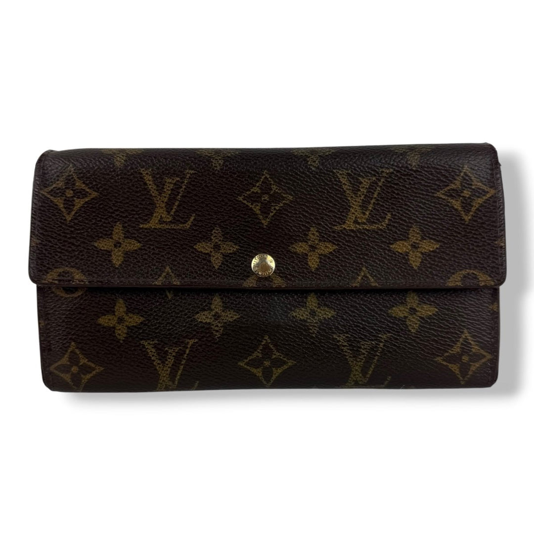 Louis Vuitton Vintage Sarah Brown Monogram Femme Wallet 7721 - Lux Central