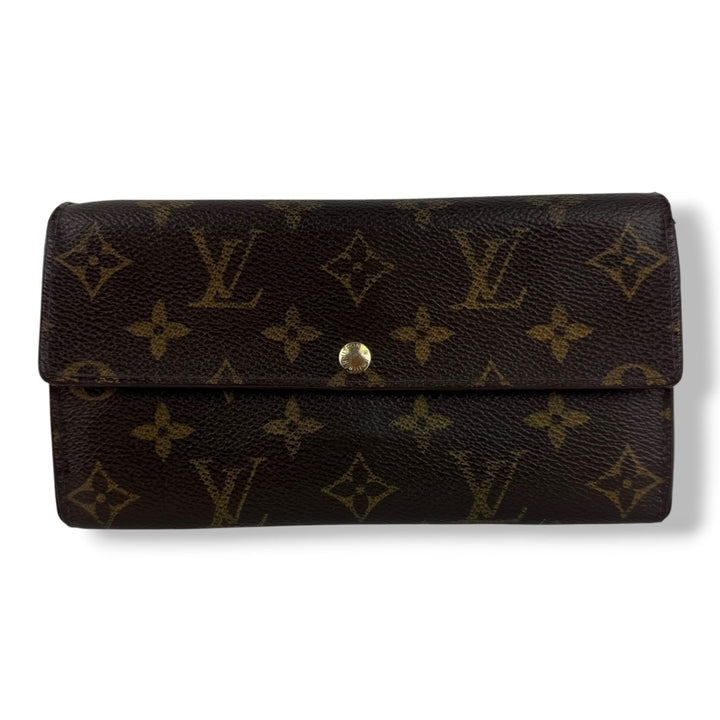 Louis Vuitton Vintage Sarah Brown Monogram Femme Wallet 7721 - Lux Central