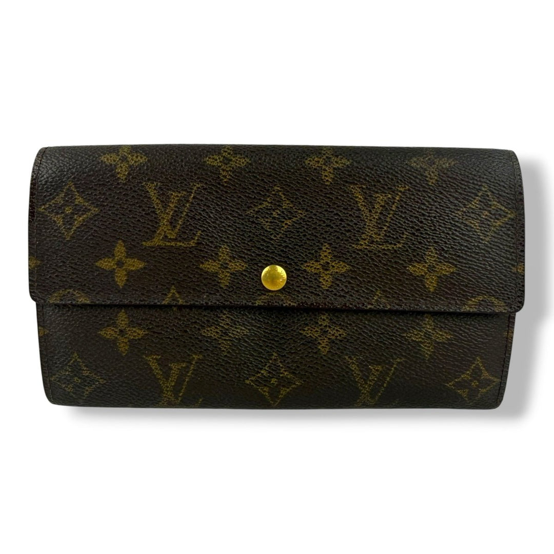 Louis Vuitton Vintage Sarah Brown Monogram Femme Wallet 7767 - Lux Central