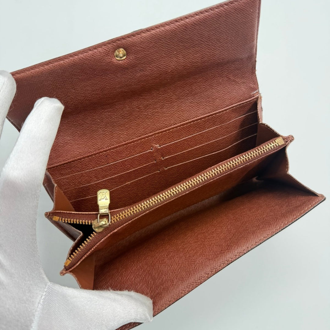 Louis Vuitton Vintage Sarah Brown Monogram Femme Wallet 8328 - Lux Central