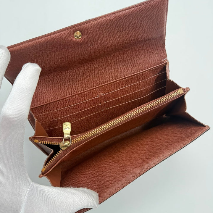 Louis Vuitton Vintage Sarah Brown Monogram Femme Wallet 8328 - Lux Central