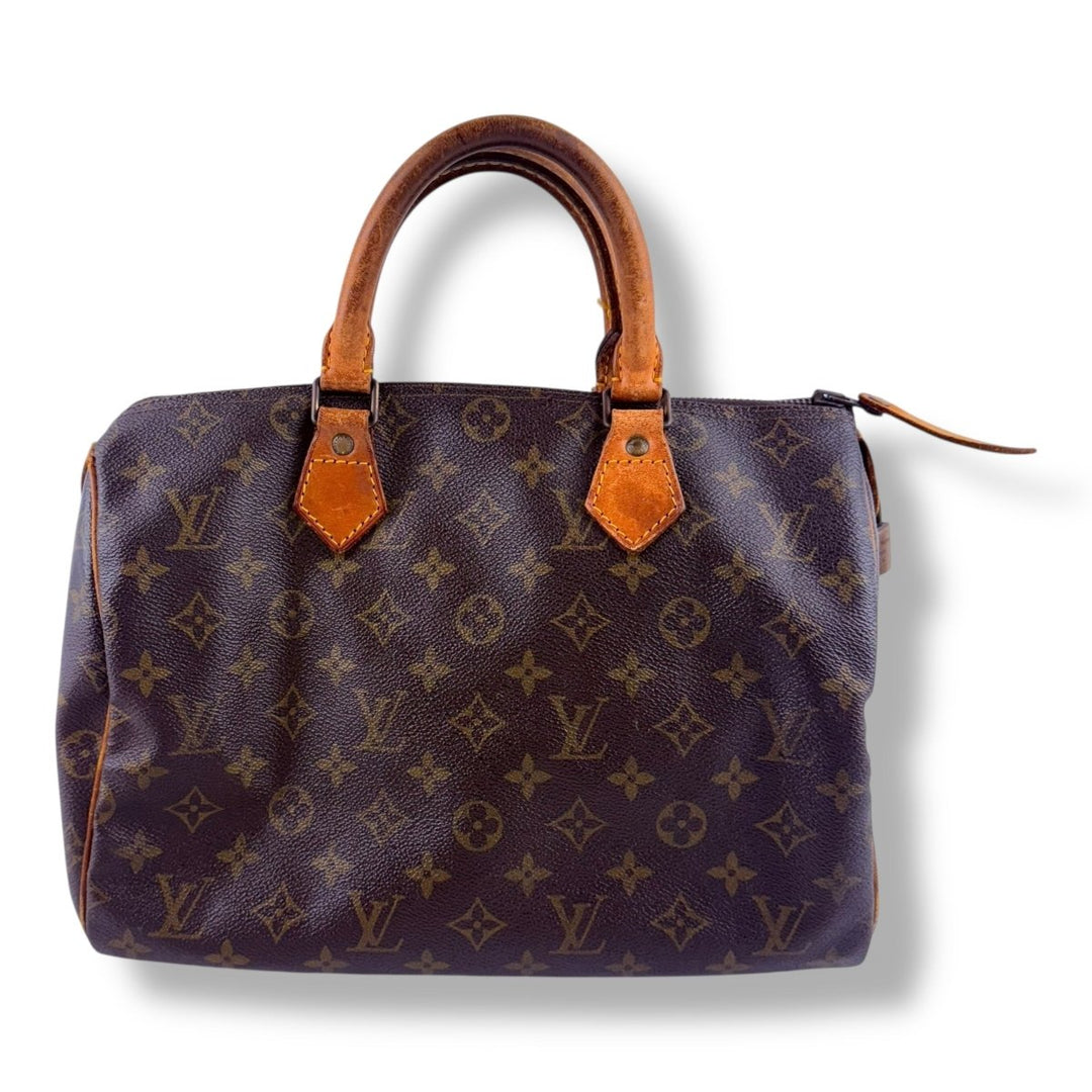 Louis Vuitton Vintage Speedy 30 Brown Monogram Handbag - Lux Central