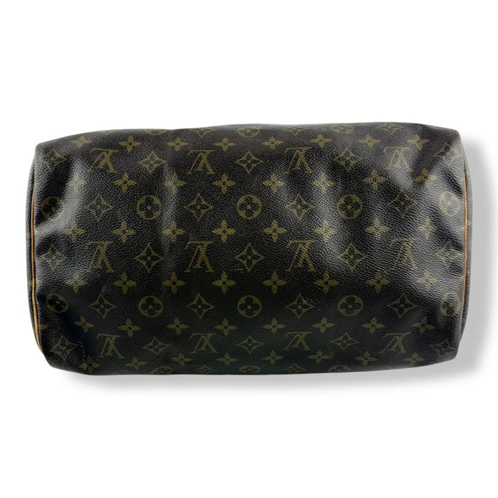 Louis Vuitton Vintage Speedy 30 Brown Monogram Handbag - Lux Central
