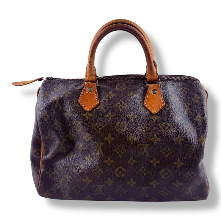Louis Vuitton Vintage Speedy 30 Brown Monogram Handbag - Lux Central