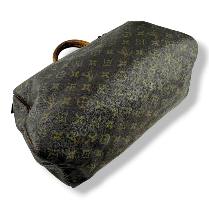 Louis Vuitton Vintage Speedy 35 Brown Monogram Handbag - Lux Central