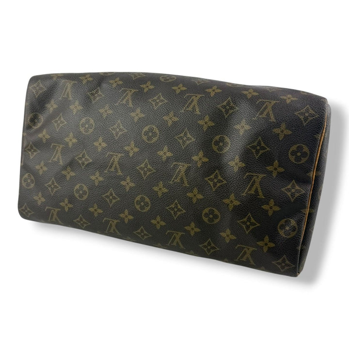 Louis Vuitton Vintage Speedy 35 Brown Monogram Handbag - Lux Central