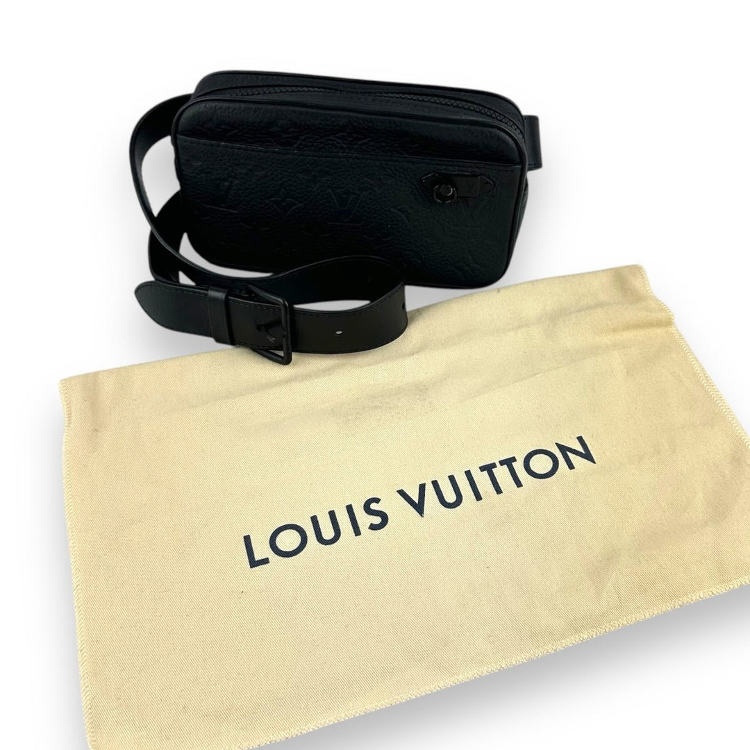 Louis Vuitton Volga Staff Black Monogram Belt Bag - Lux Central