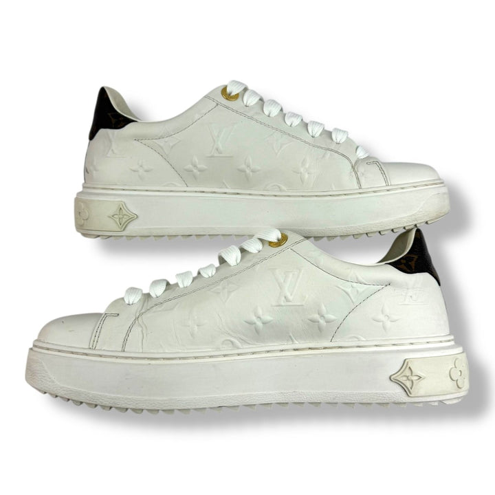 Louis Vuitton White Monogram Time Out LV UK 6 / EU 39 - Lux Central