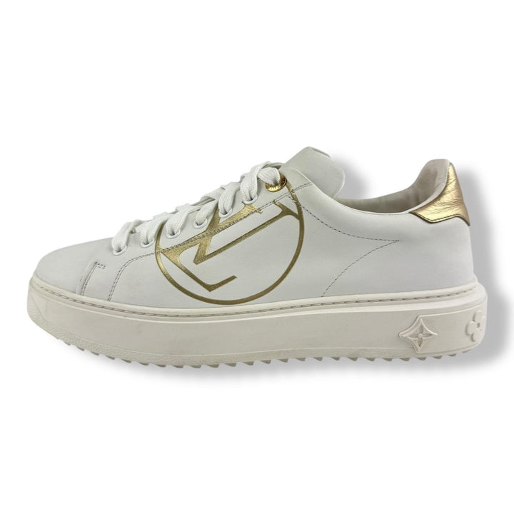 Louis Vuitton White/Gold Time Out LV UK 7 / EU 40 - Lux Central