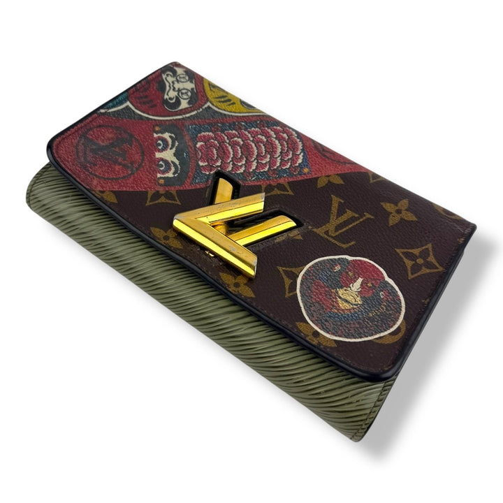 Louis Vuitton x Kansai Yamamoto Monogram/Epi Kabuki Twist Wallet on Chain - Lux Central