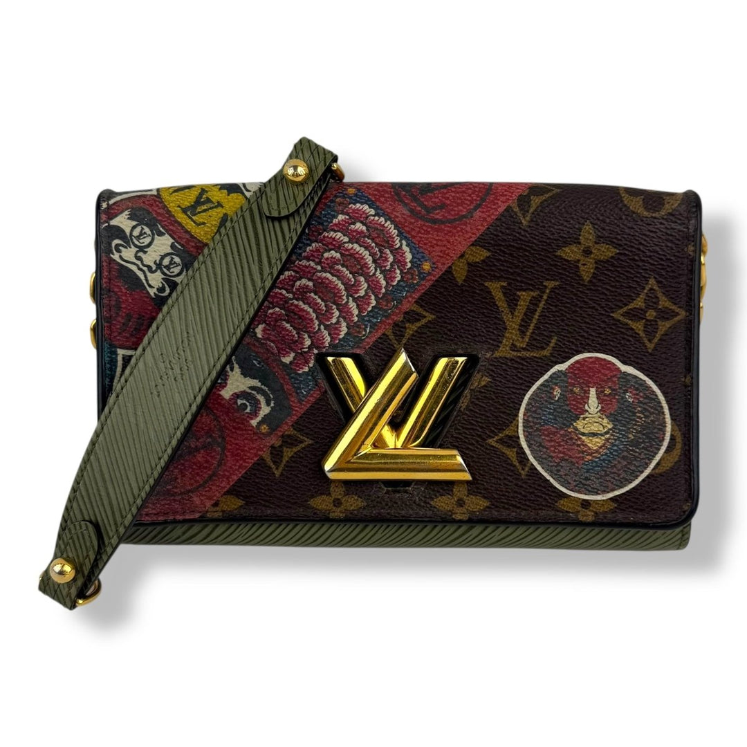 Louis Vuitton x Kansai Yamamoto Monogram/Epi Kabuki Twist Wallet on Chain - Lux Central