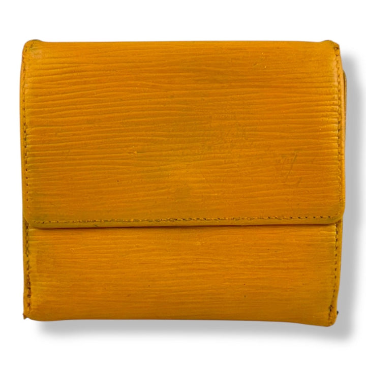 Louis Vuitton Yellow Epi Leather Compact Bifold Wallet Purse - Lux Central