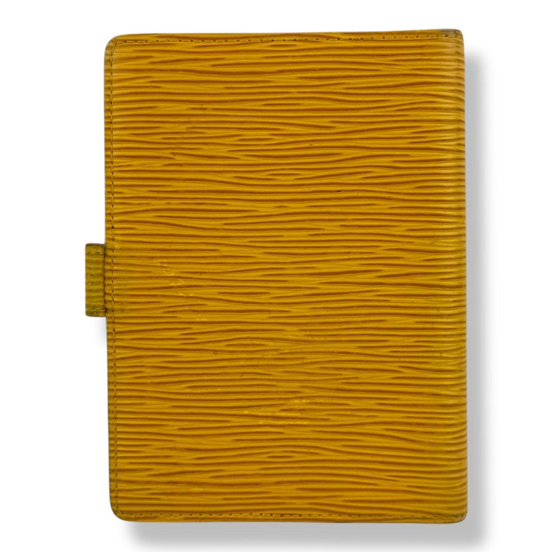 Louis Vuitton Yellow Epi PM Ring Agenda Wallet - Lux Central