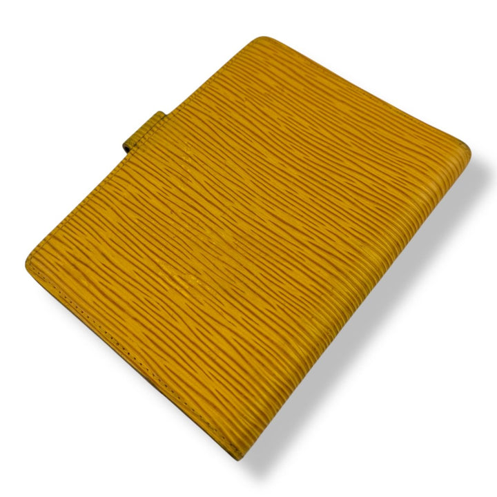 Louis Vuitton Yellow Epi PM Ring Agenda Wallet - Lux Central