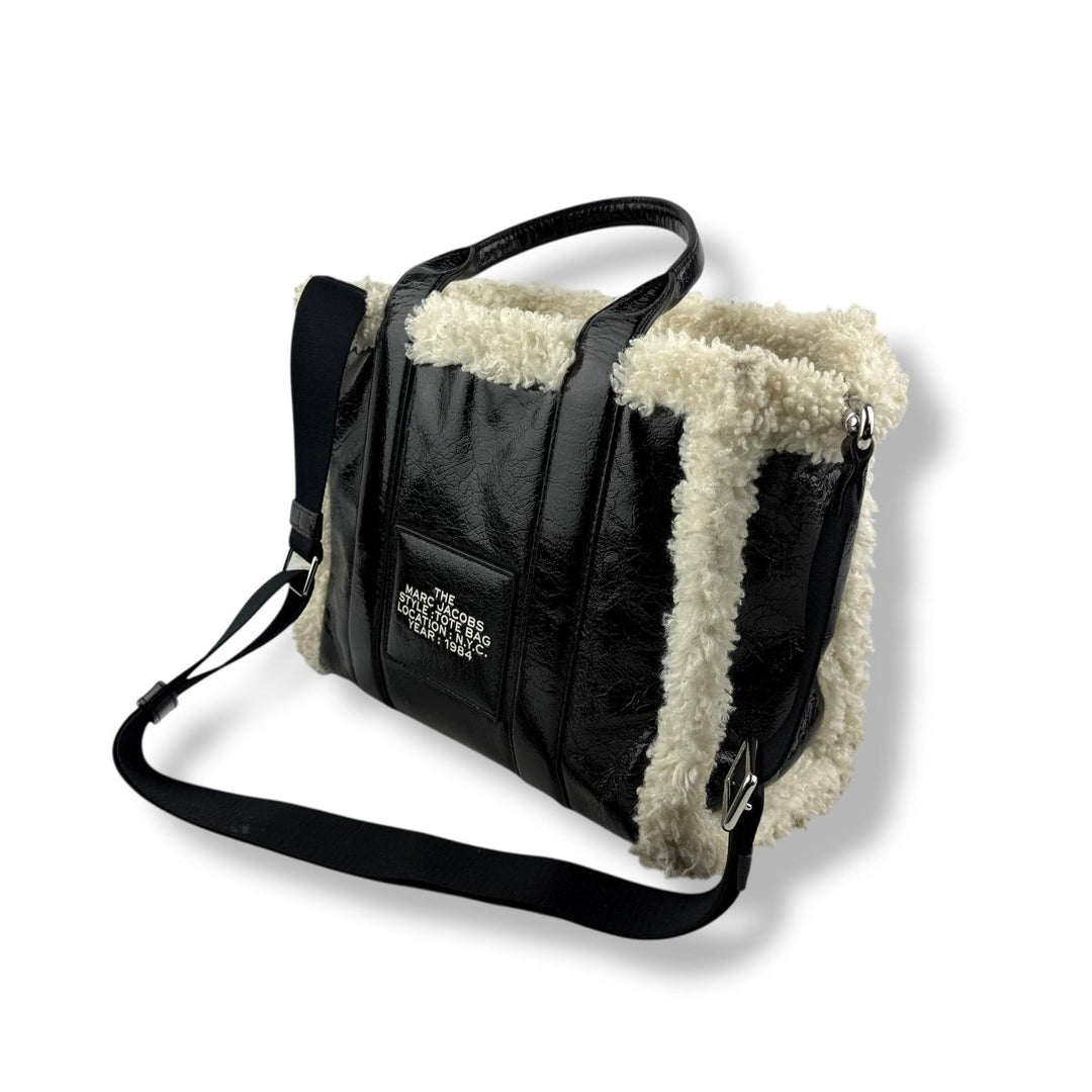 Marc Jacobs Medium The Crinkle Leather Tote Bag - Lux Central