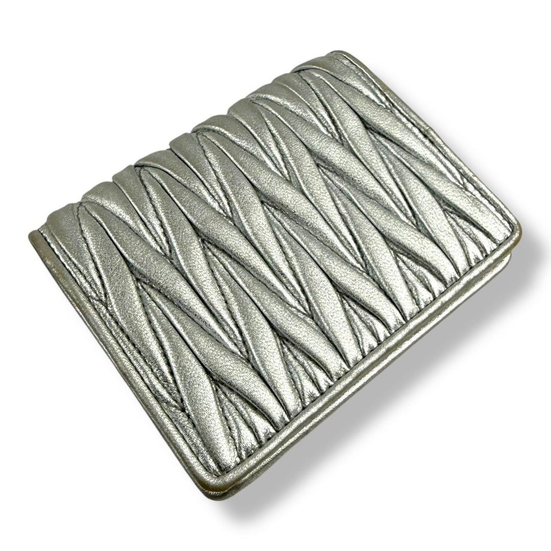 Miu Miu Small Matelasse Nappa Leather Wallet - Lux Central