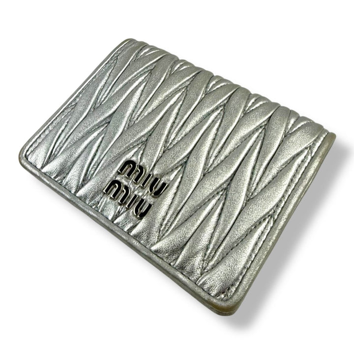 Miu Miu Small Matelasse Nappa Leather Wallet - Lux Central