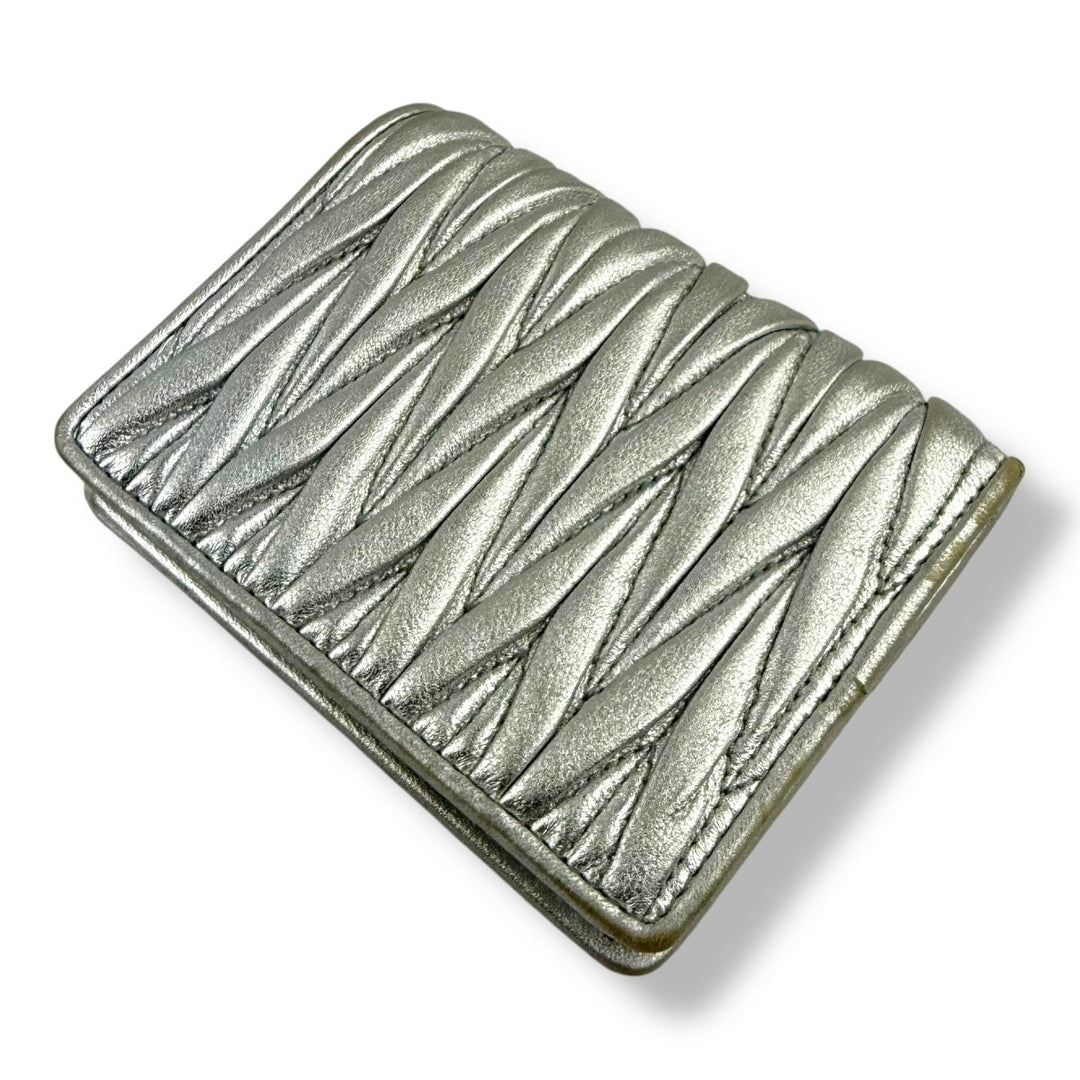 Miu Miu Small Matelasse Nappa Leather Wallet - Lux Central