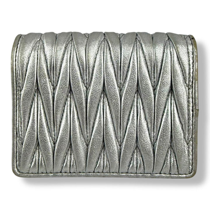 Miu Miu Small Matelasse Nappa Leather Wallet - Lux Central