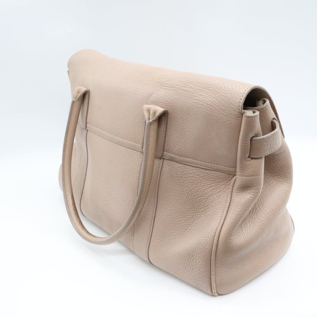 Mulberry Bayswater Beige Leather Handbag - Lux Central