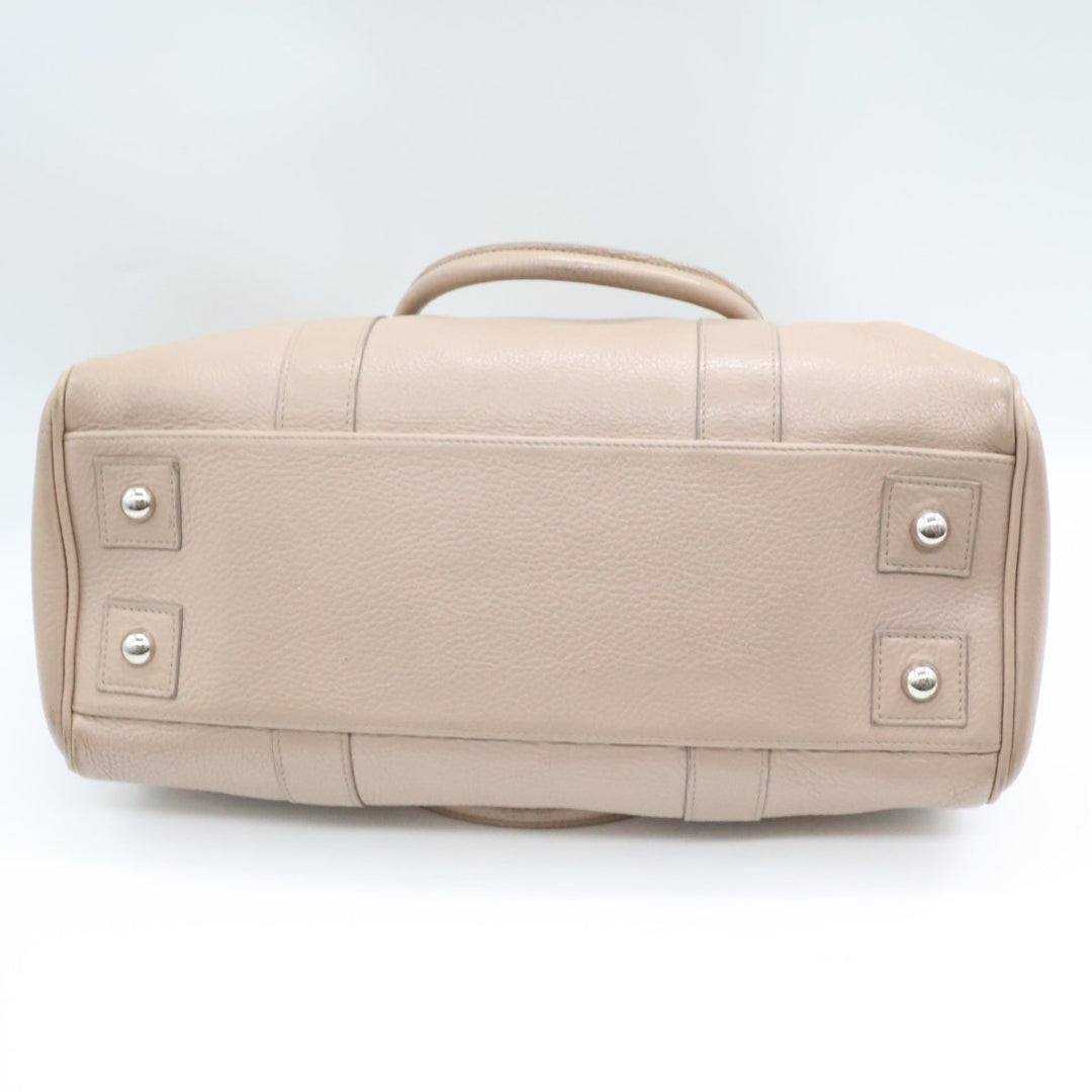 Mulberry Bayswater Beige Leather Handbag - Lux Central