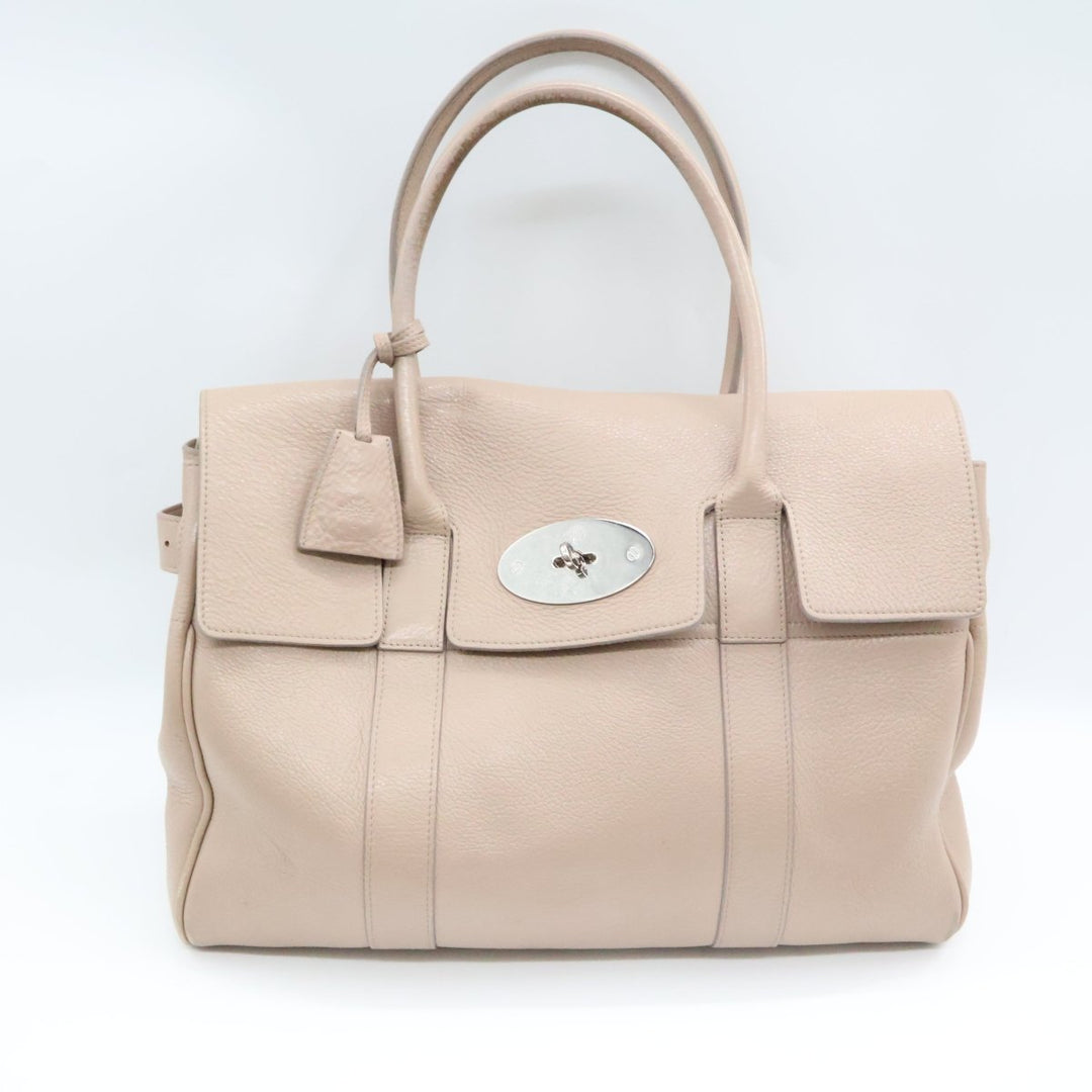 Mulberry Bayswater Beige Leather Handbag - Lux Central