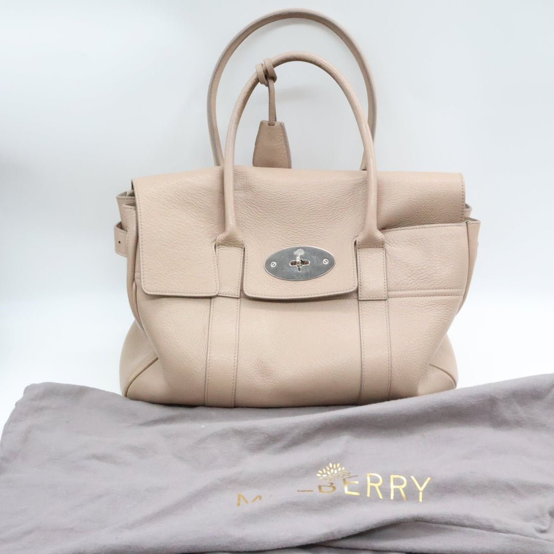 Mulberry Bayswater Beige Leather Handbag - Lux Central