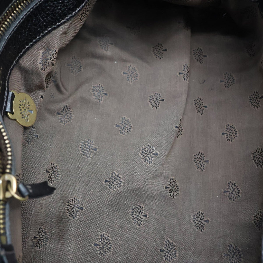 Mulberry Bayswater Black Croc Embossed Leather Handbag - Lux Central