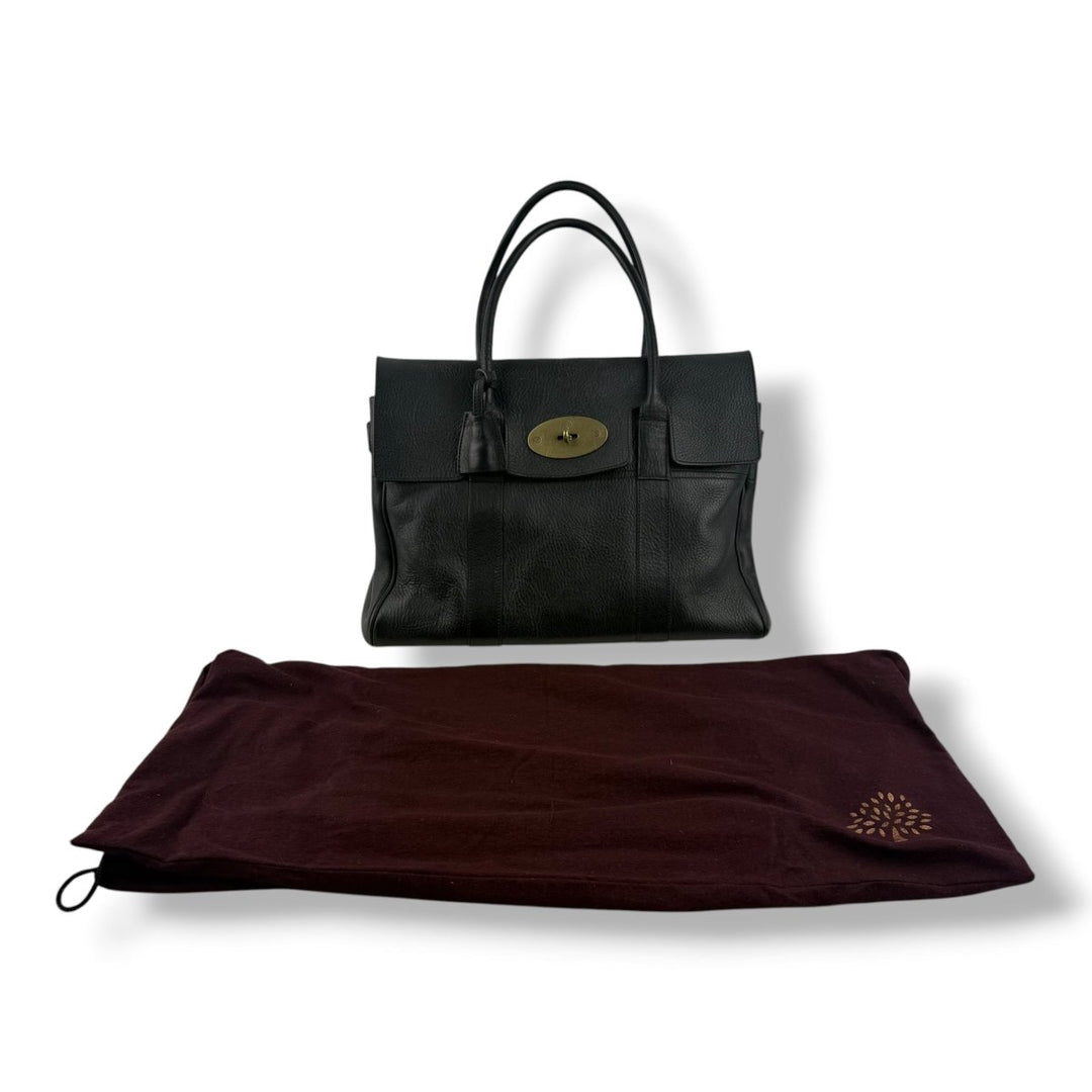 Mulberry Bayswater Black Leather Handbag - Lux Central