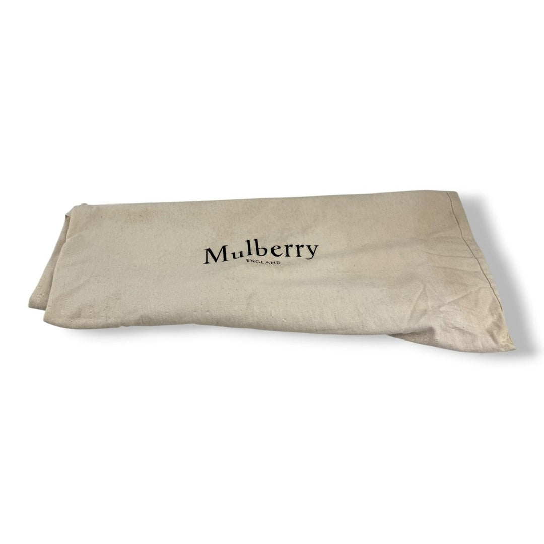 Mulberry Bayswater Burgundy Zipped Pebbled Leather Handbag - Lux Central