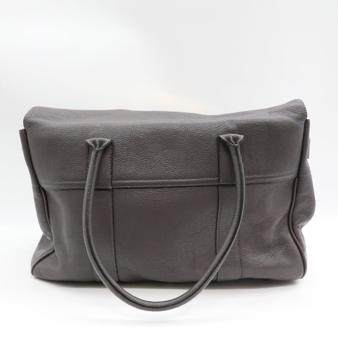 Mulberry Bayswater Grey Leather Handbag - Lux Central