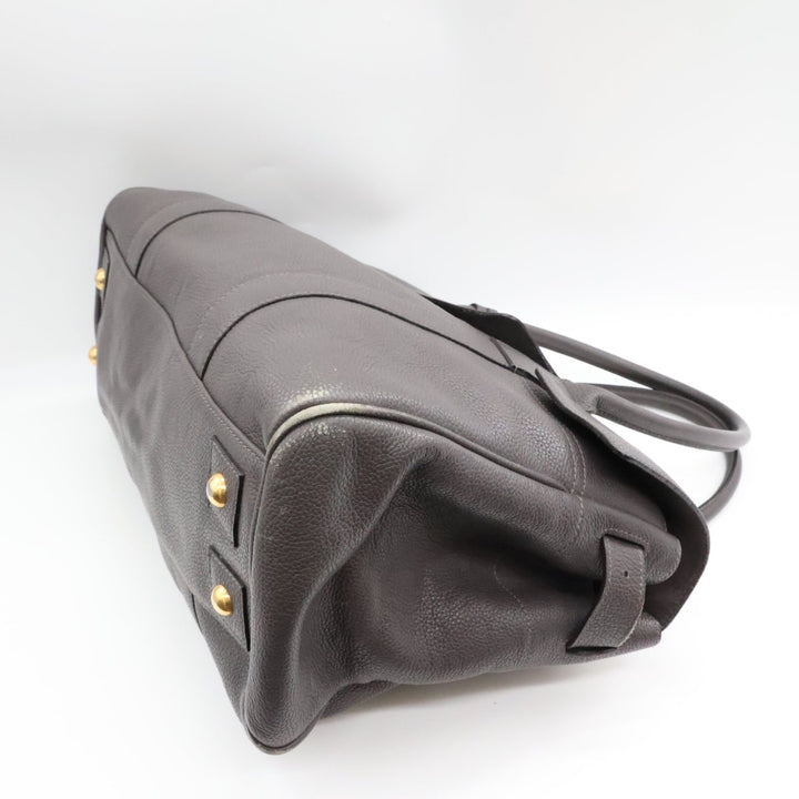 Mulberry Bayswater Grey Leather Handbag - Lux Central