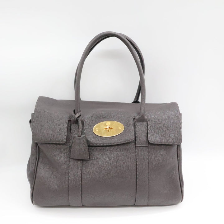 Mulberry Bayswater Grey Leather Handbag - Lux Central