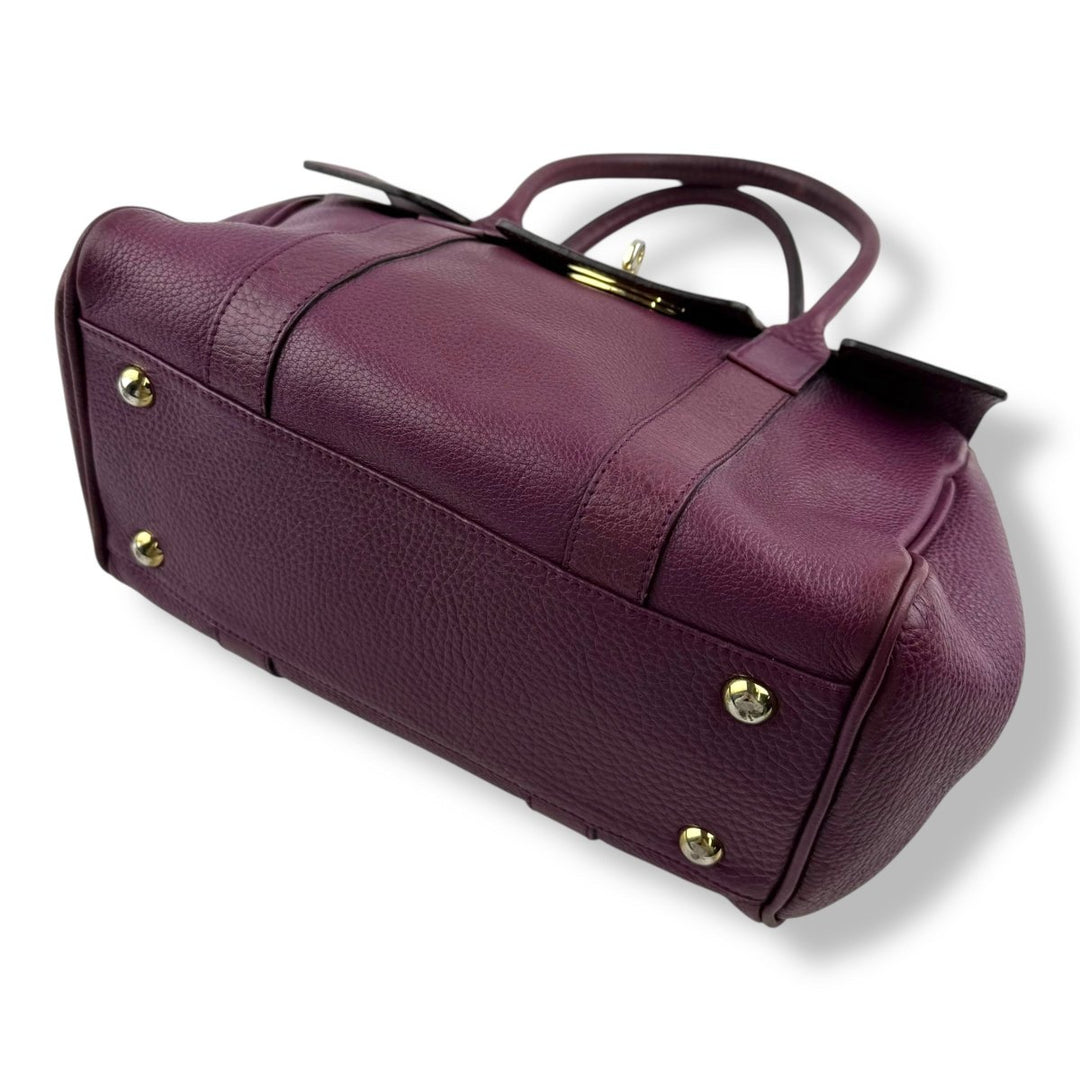 Mulberry Bayswater Purple Handbag - Lux Central
