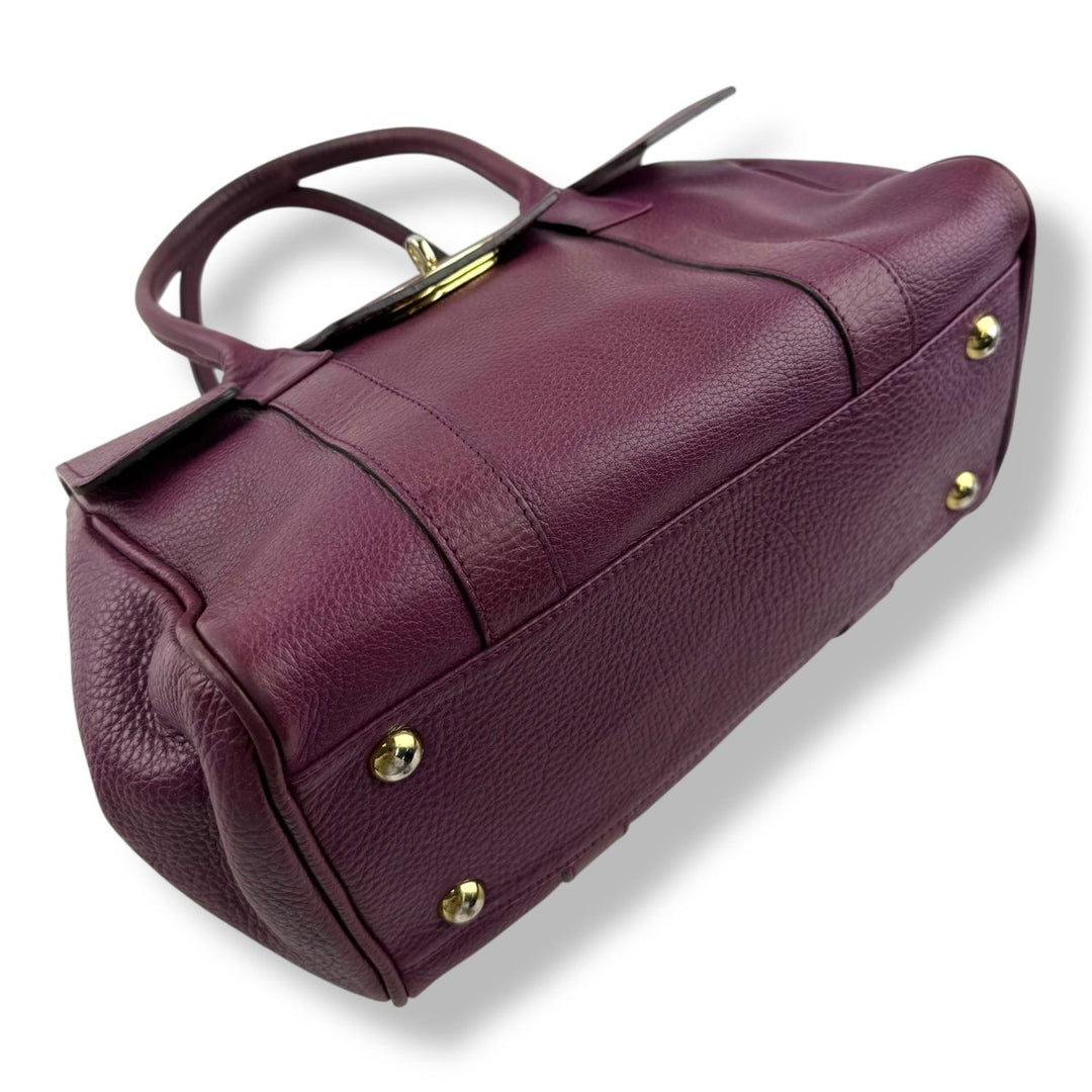Mulberry Bayswater Purple Handbag - Lux Central